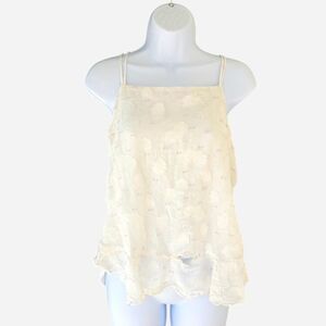 Loft Women's Cream and White Blouse